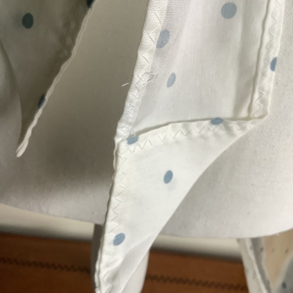 Vintage Polka Dot Half Apron with Big Blue Picture Pocket - Picture 8 of 12